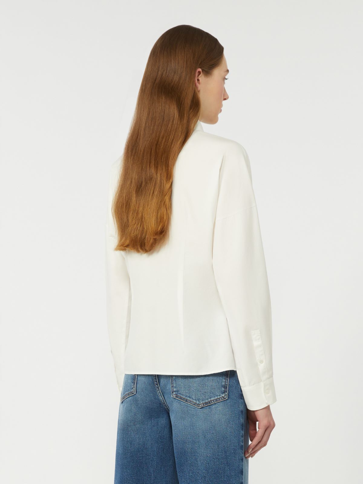 Cotton Oxford shirt - WHITE - Max Mara - 5