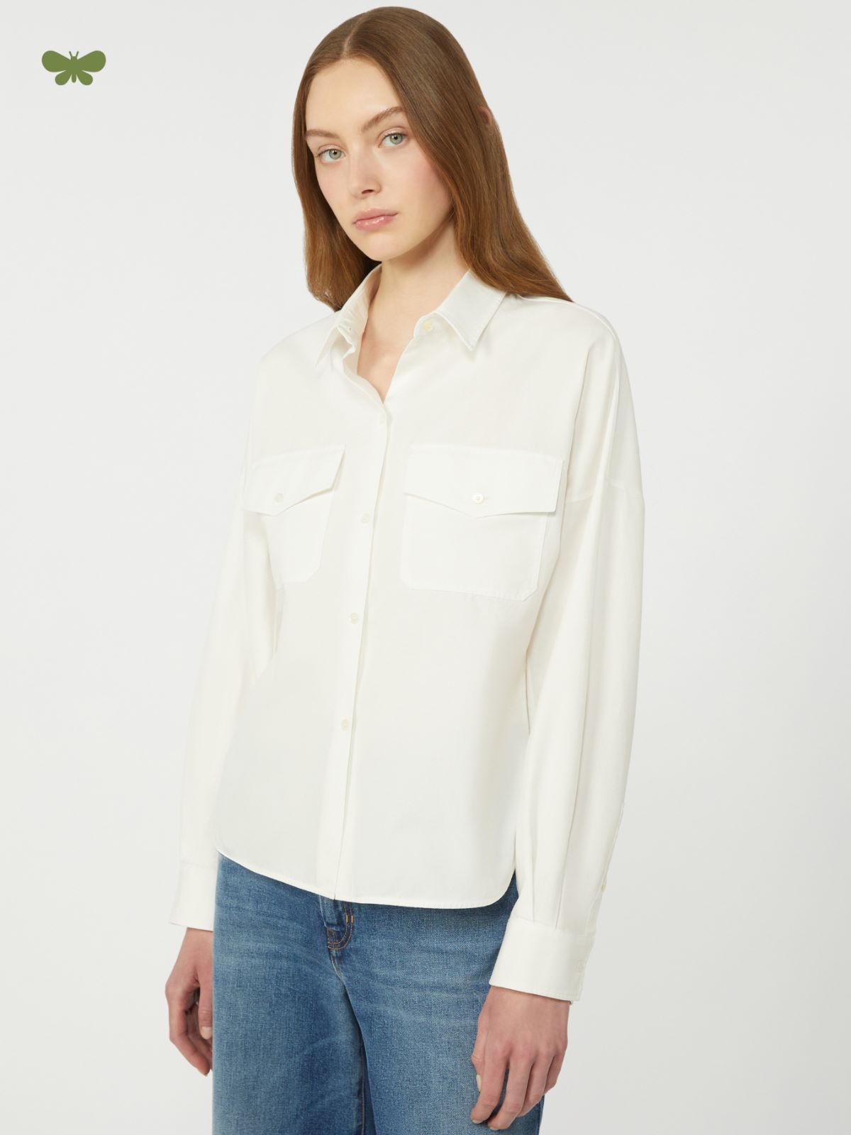 Cotton Oxford shirt - WHITE - Max Mara - 5