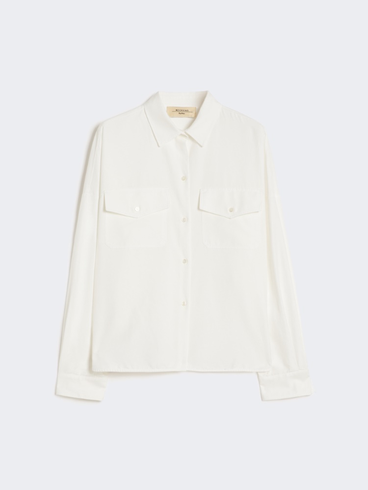 Cotton Oxford shirt - WHITE - Max Mara