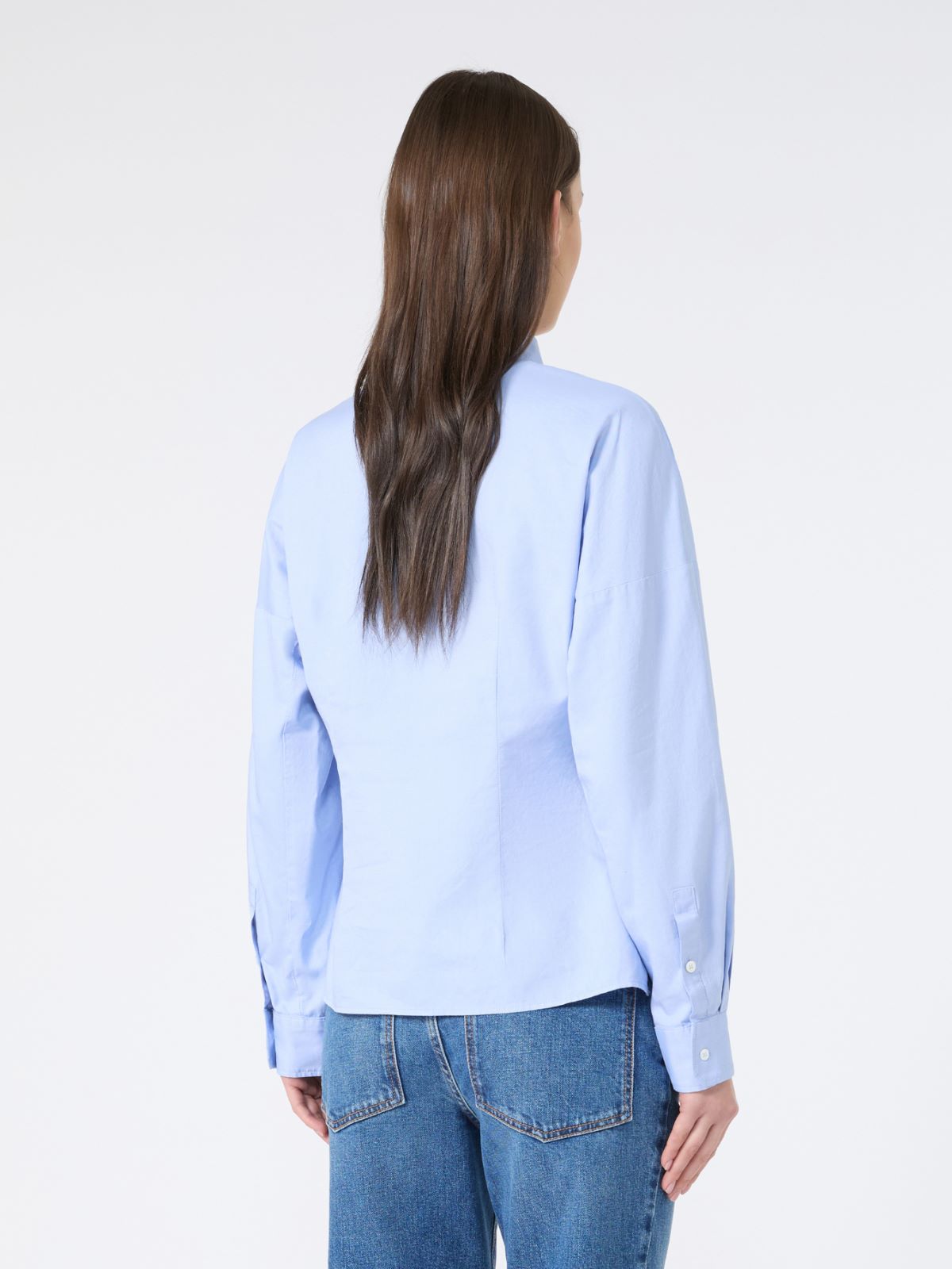 Hemdbluse aus Oxford-Baumwolle - AZURBLAU - Max Mara - 11