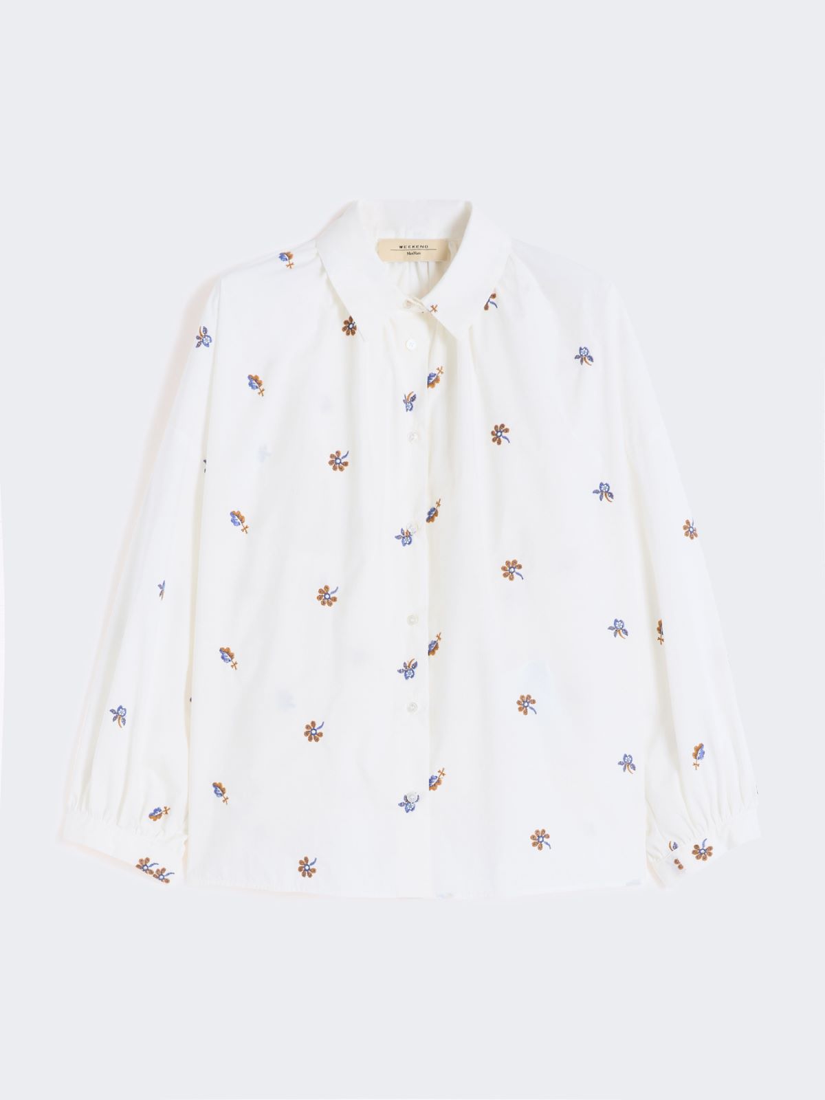 Poplin shirt with embroidery - WHITE - Max Mara - 6