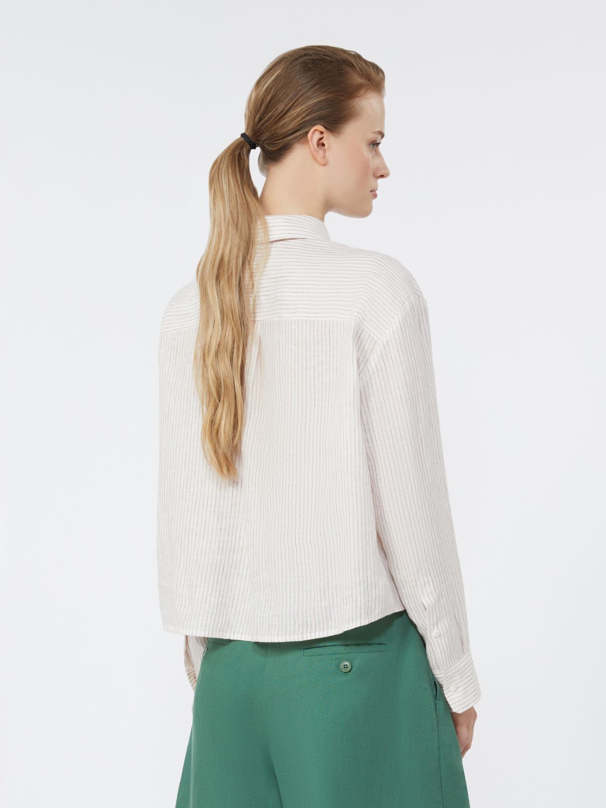 알바트로 린넨 셔츠 - ANTIQUE ROSE - 3