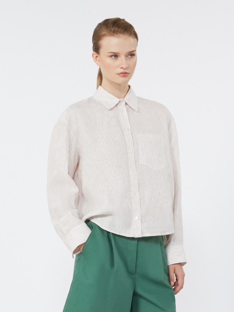 알바트로 린넨 셔츠 - ANTIQUE ROSE - 4