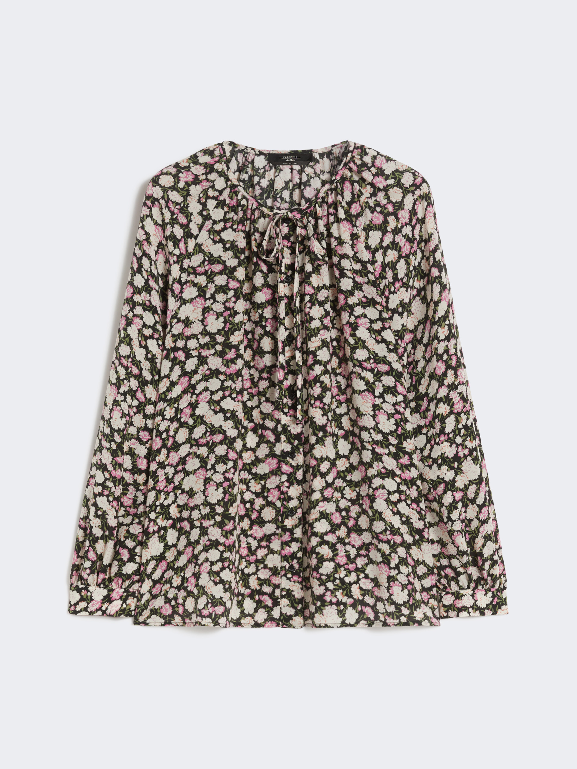 Printed silk shirt - PINK - Max Mara - 5