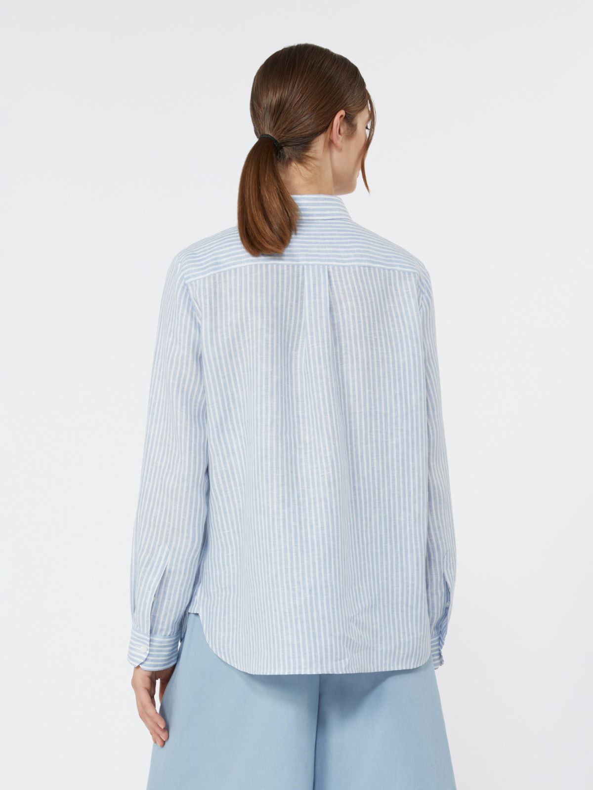 주라토 린넨 셔츠 - LIGHT BLUE - 3