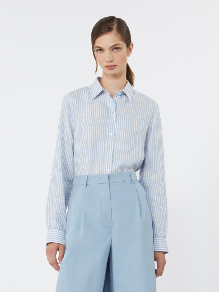 주라토 린넨 셔츠 - LIGHT BLUE - 4