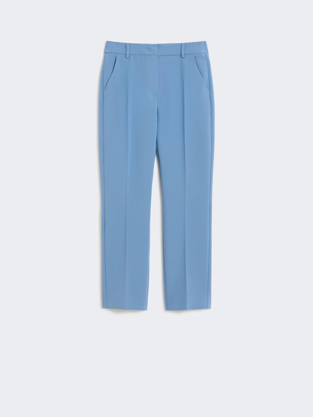 Double-faced viscose canvas trousers - LIGHT BLUE - Max Mara - 9