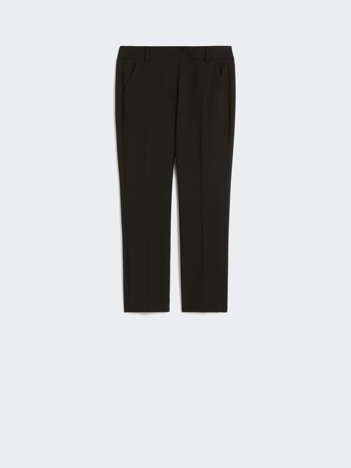 Double-faced viscose canvas trousers - BLACK - Max Mara - 5