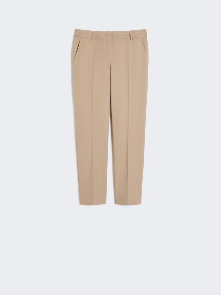 Pantalone in cotone stretch - CAMMELLO - Max Mara