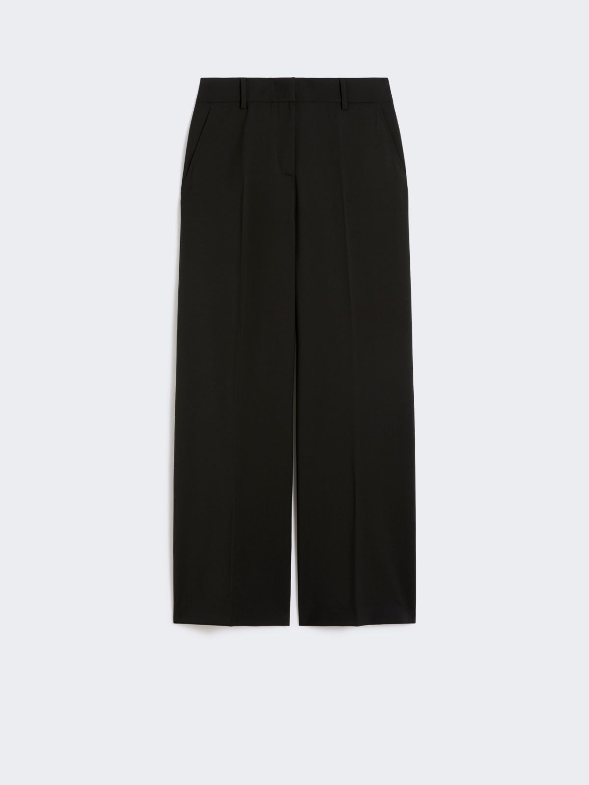 Woollen cloth palazzo trousers - BLACK - Max Mara - 8