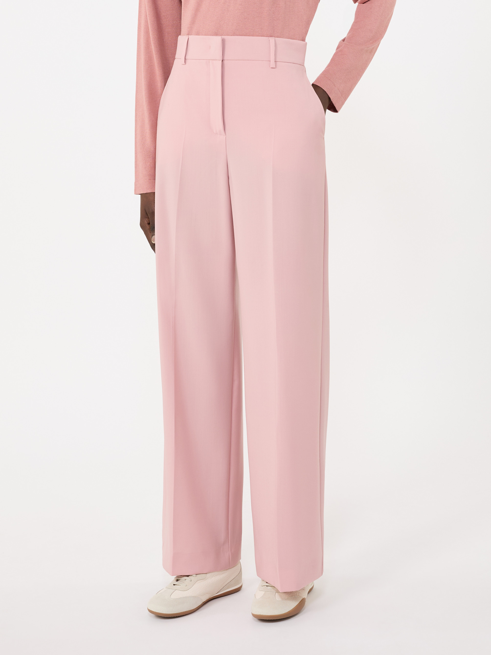 Woollen cloth palazzo trousers - ANTIQUE ROSE - Max Mara - 2