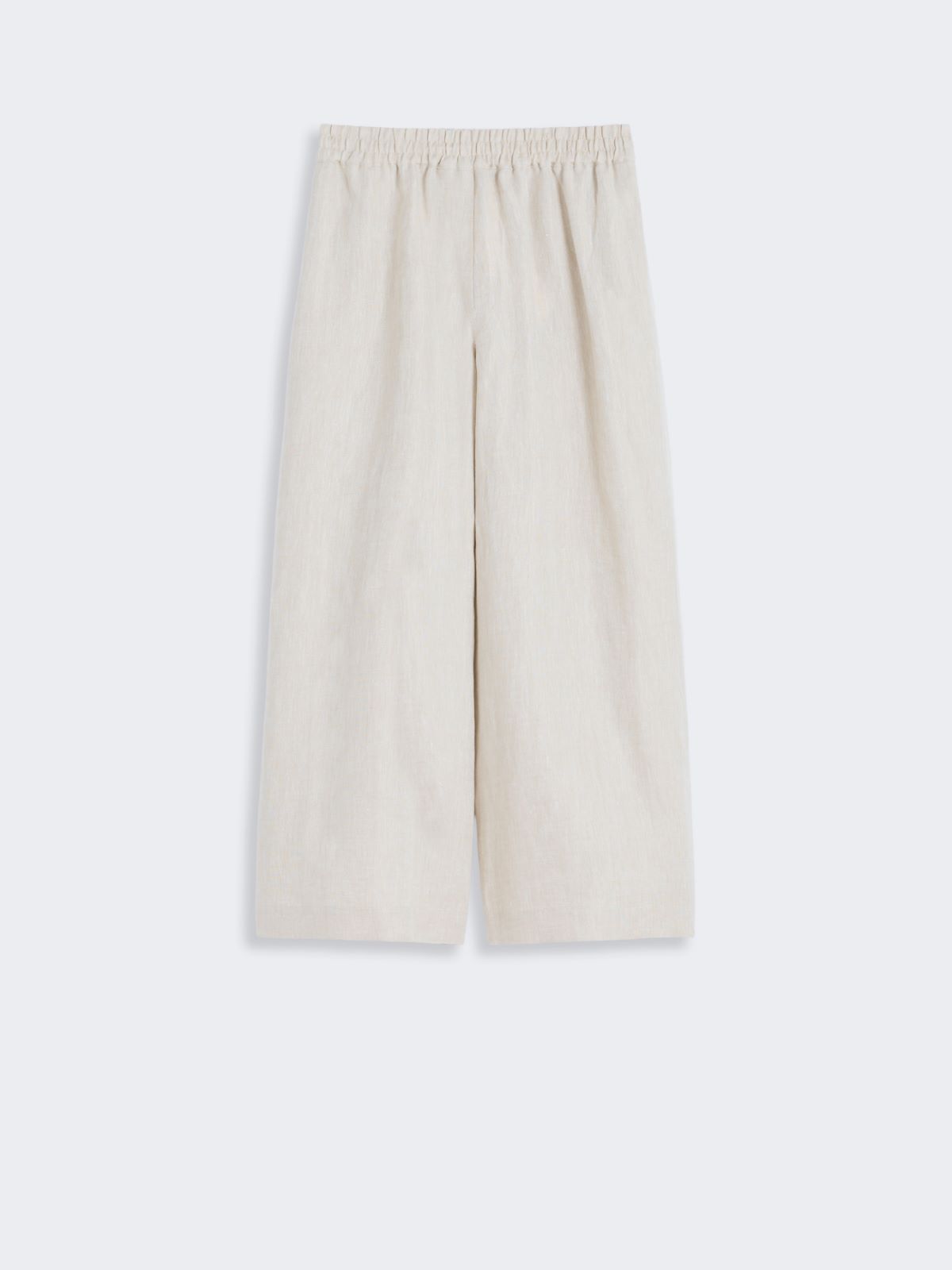 Wide-leg linen trousers - ECRU - 5