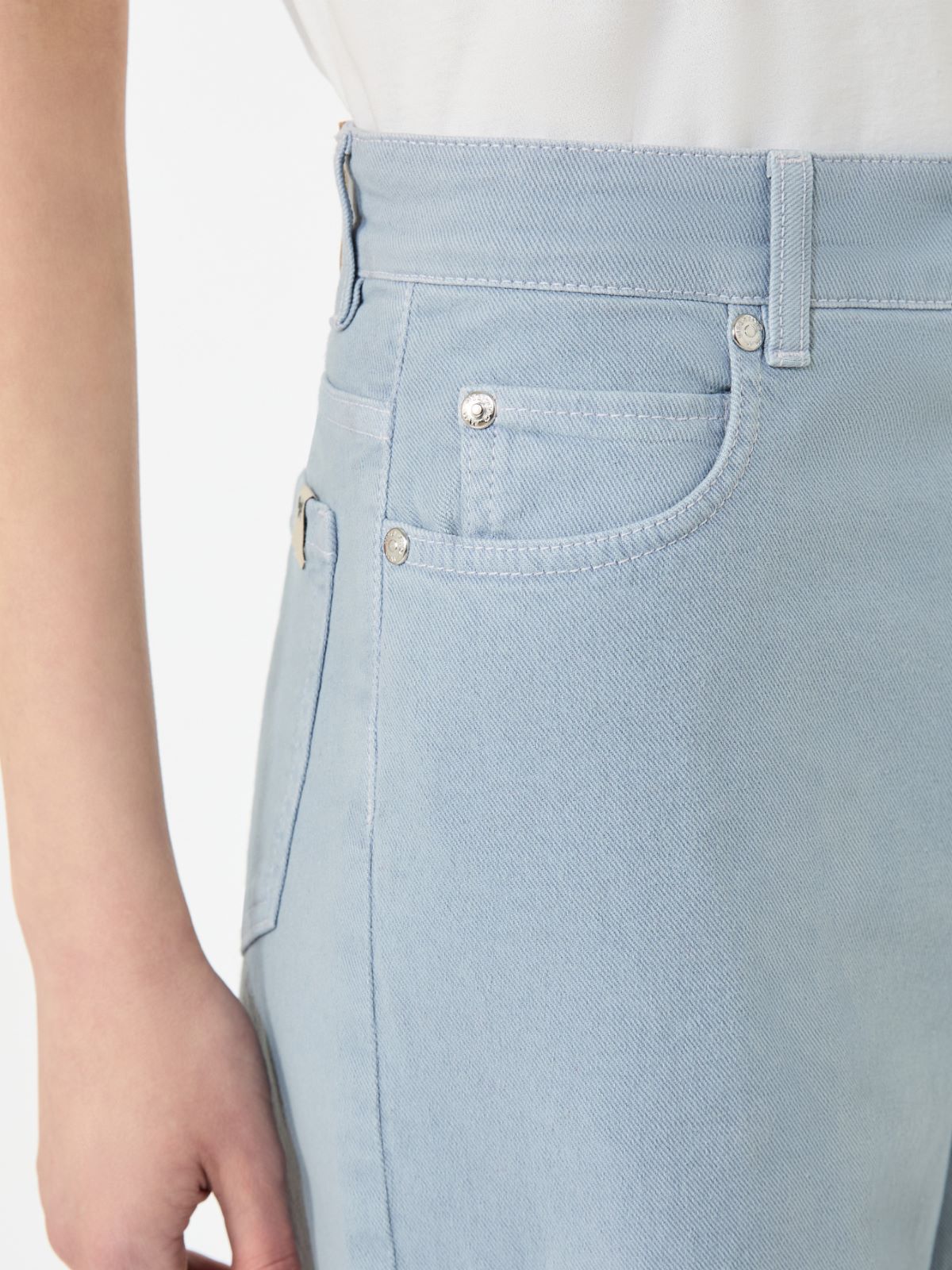 메디나 코튼 팬츠 - LIGHT BLUE - Max Mara - 4