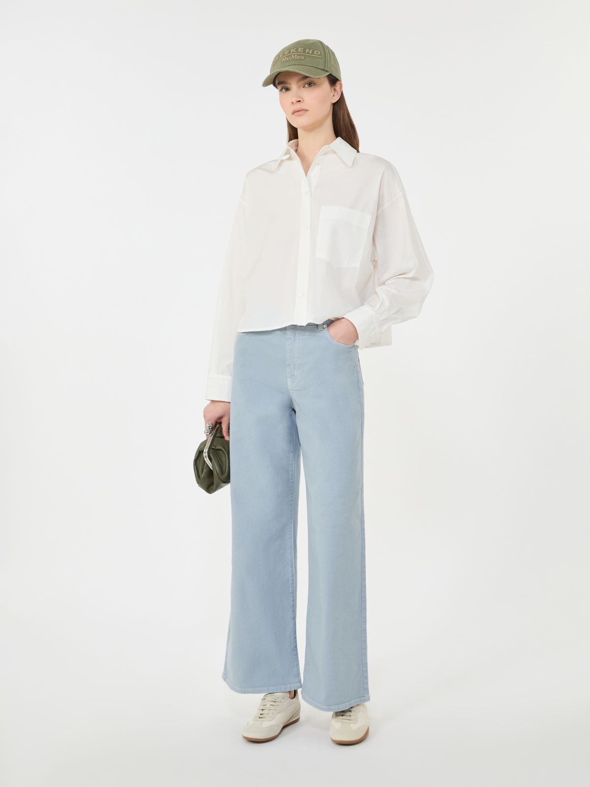 메디나 코튼 팬츠 - LIGHT BLUE - Max Mara