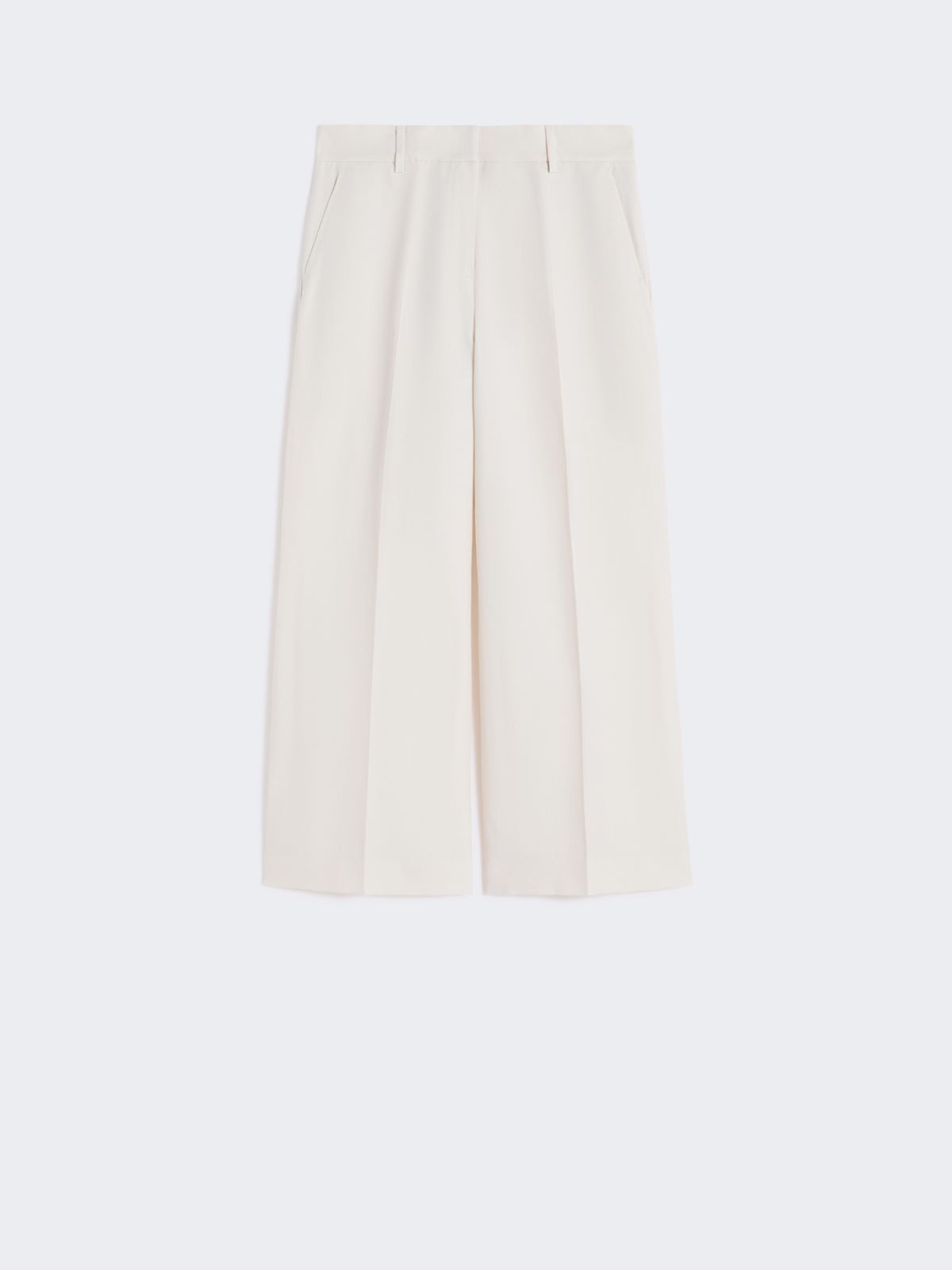 Hose aus Baumwoll-Leinen-Canvas - ECRU - Max Mara - 5