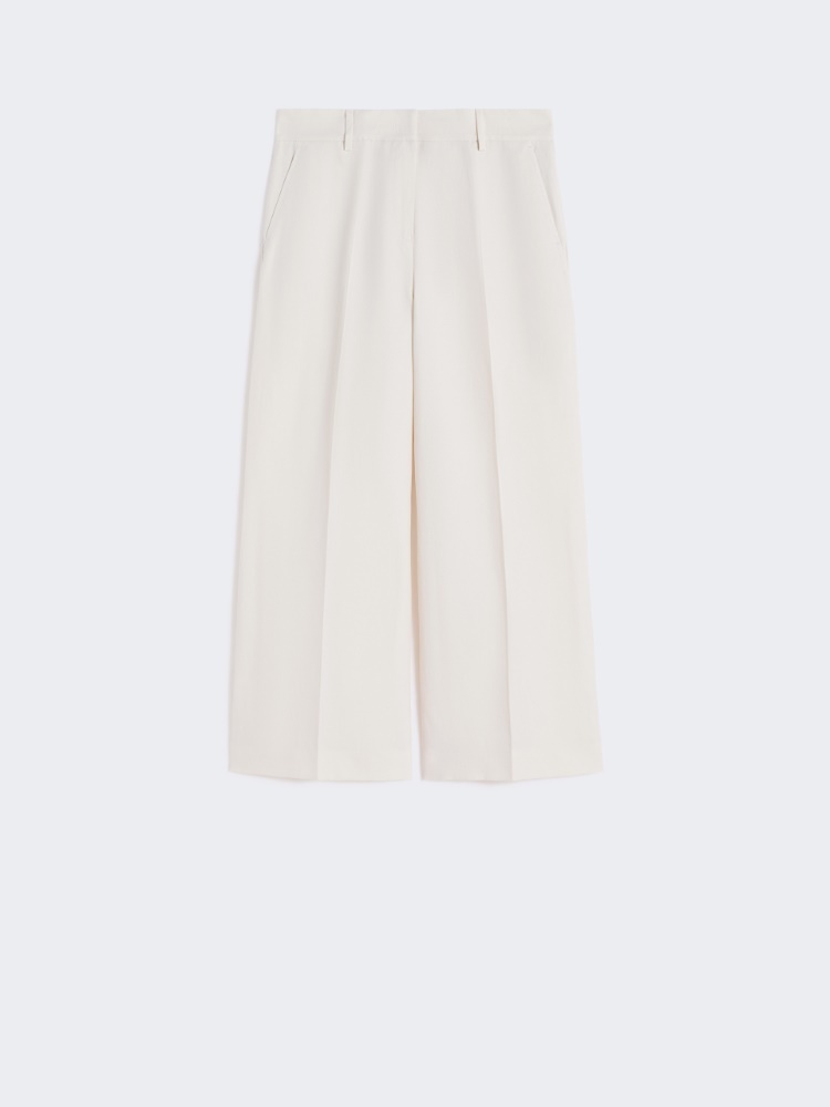 Hose aus Baumwoll-Leinen-Canvas - ECRU - Max Mara - 5