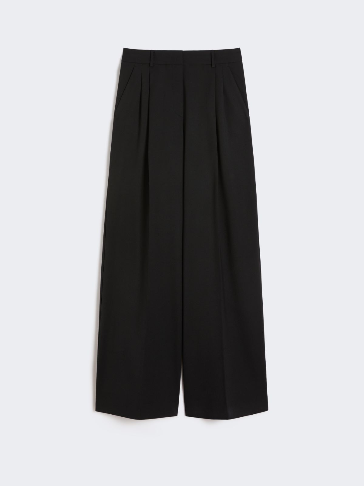 Wool-blend trousers - BLACK - Max Mara - 4