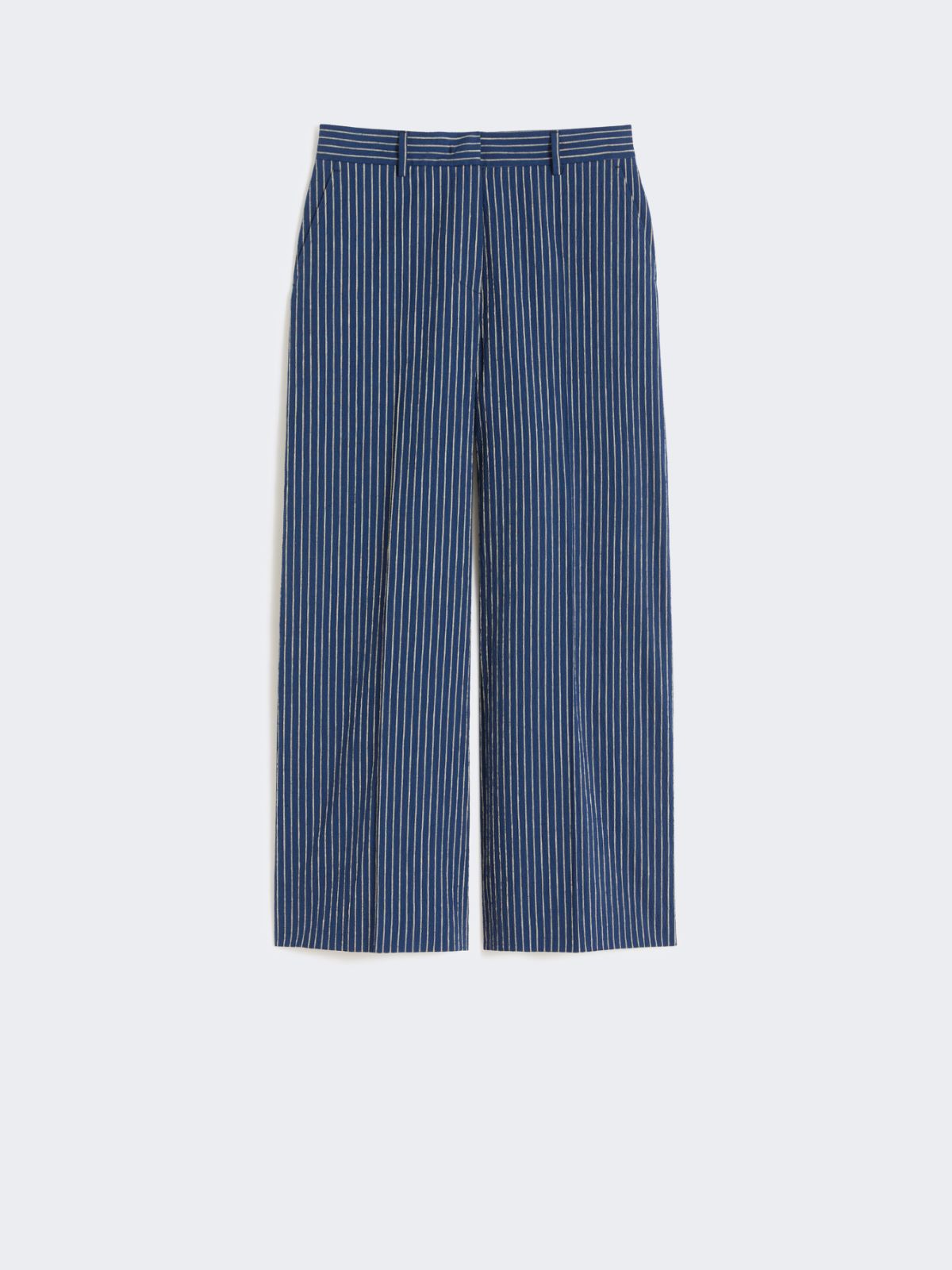 [マリナ] コットン リネン シアサッカー パンツ - ULTRAMARINE - Max Mara - 4