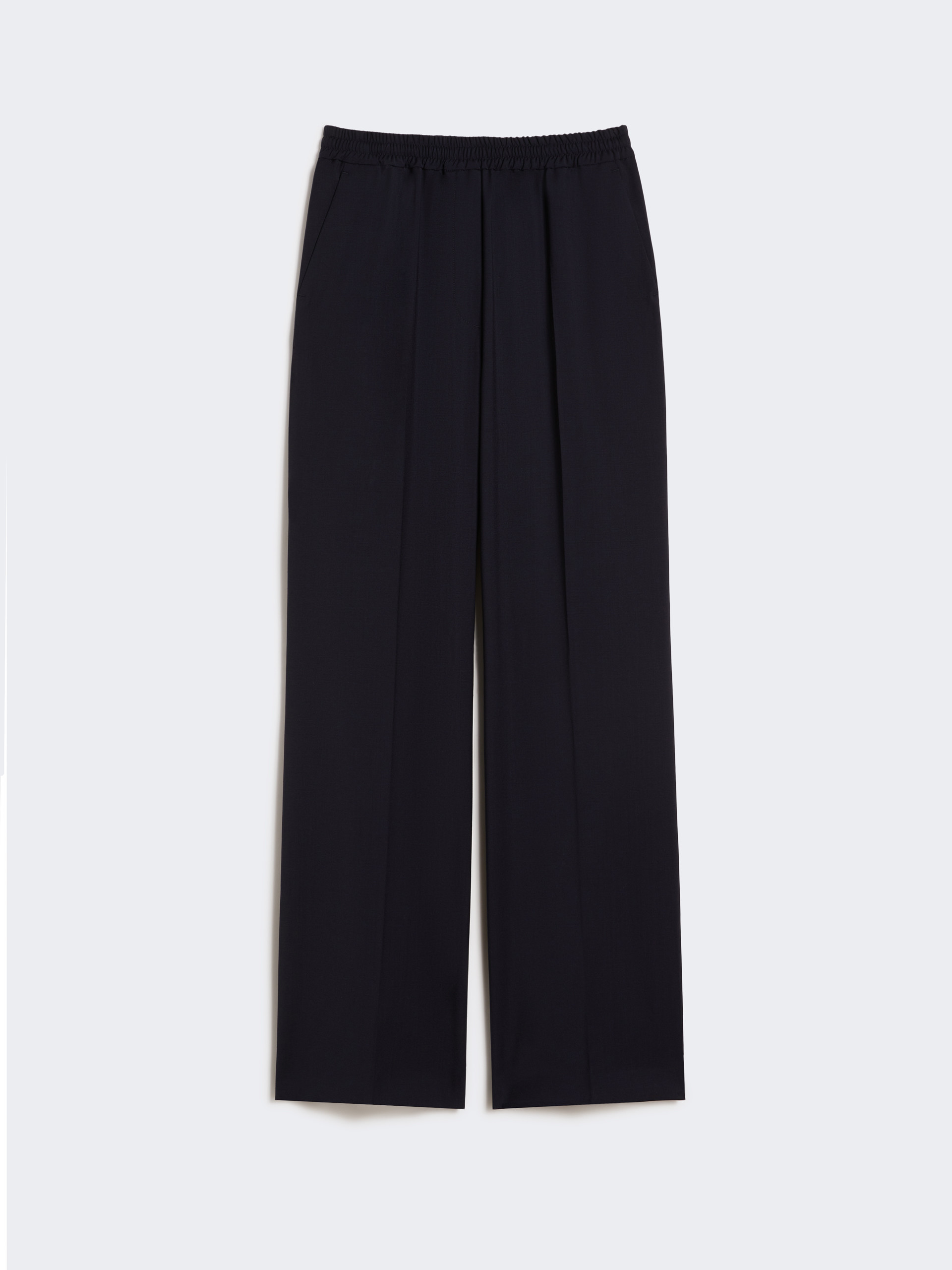 Pure woollen cloth trousers - NAVY - Max Mara - 4