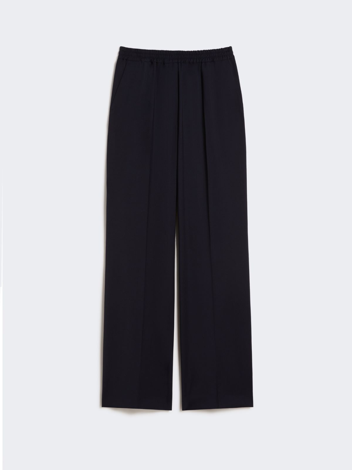 Pure woollen cloth trousers - NAVY - Max Mara - 4
