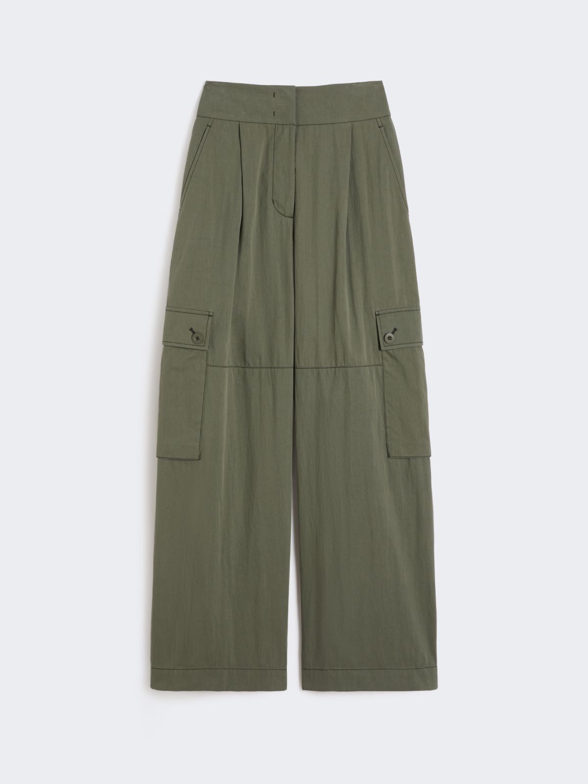 Cotton gabardine trousers