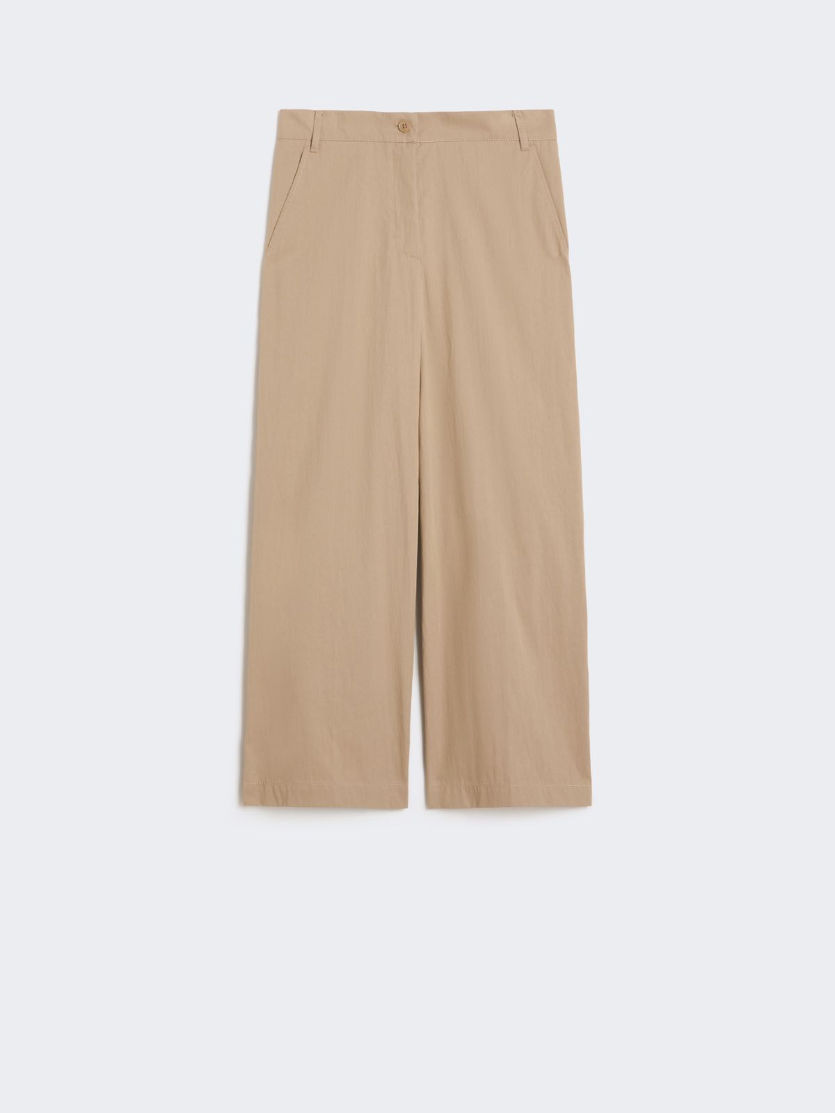 Washed gabardine trousers - HAZELNUT BROWN - Max Mara - 9