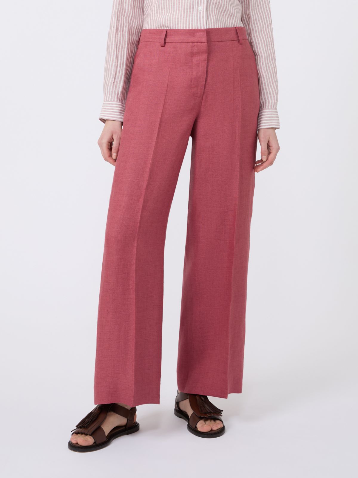 Hose aus Leinencanvas - KIRSCHE - Max Mara - 2