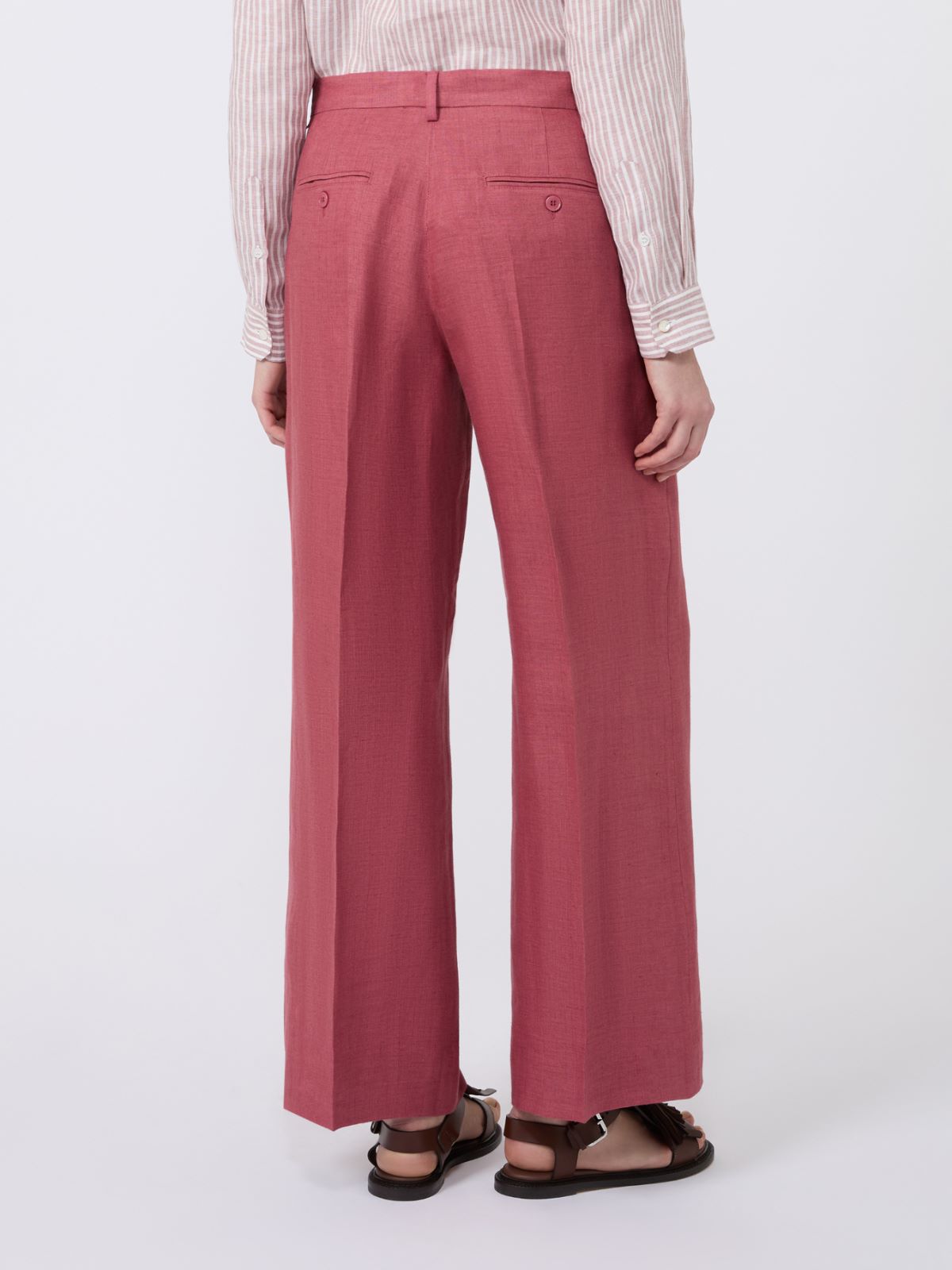 Hose aus Leinencanvas - KIRSCHE - Max Mara - 3