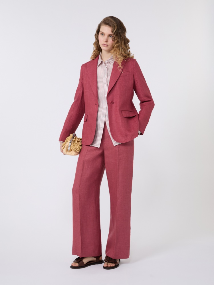 Hose aus Leinencanvas - KIRSCHE - Max Mara - 1