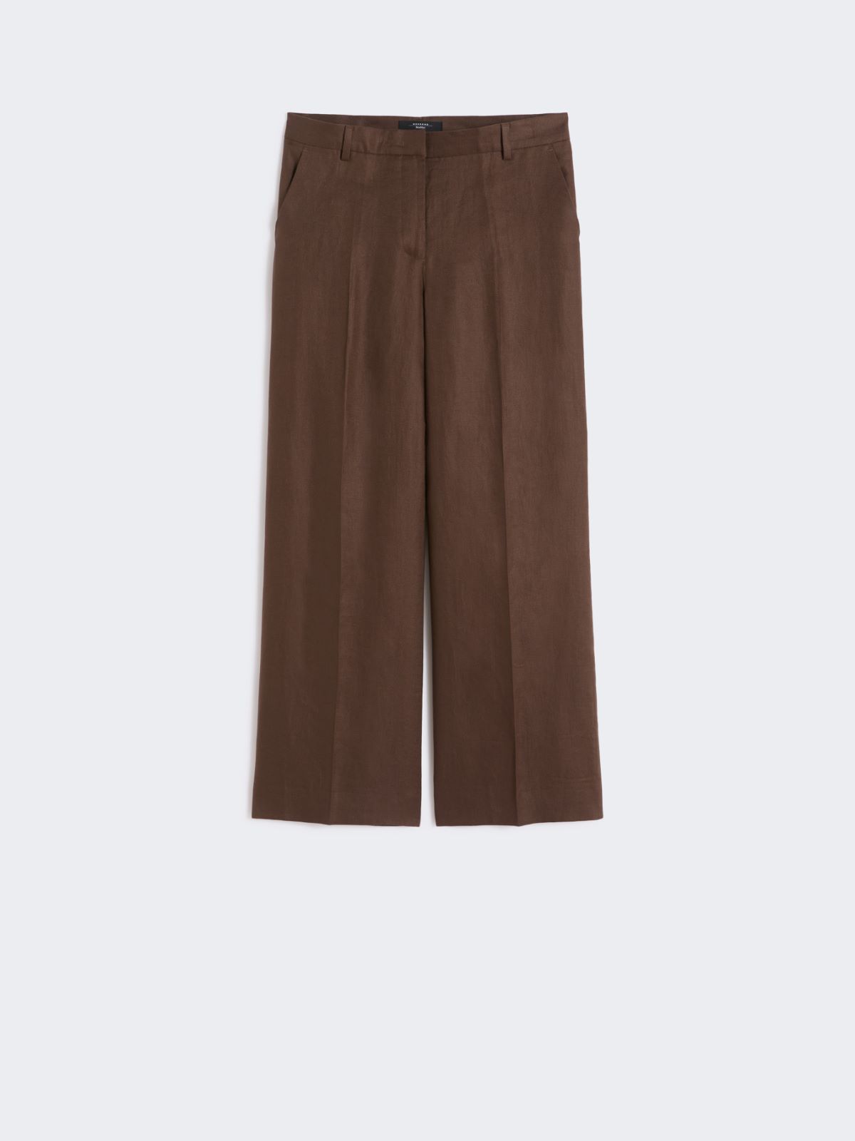 Hose aus Leinencanvas - SCHOKOLADE - Max Mara - 5