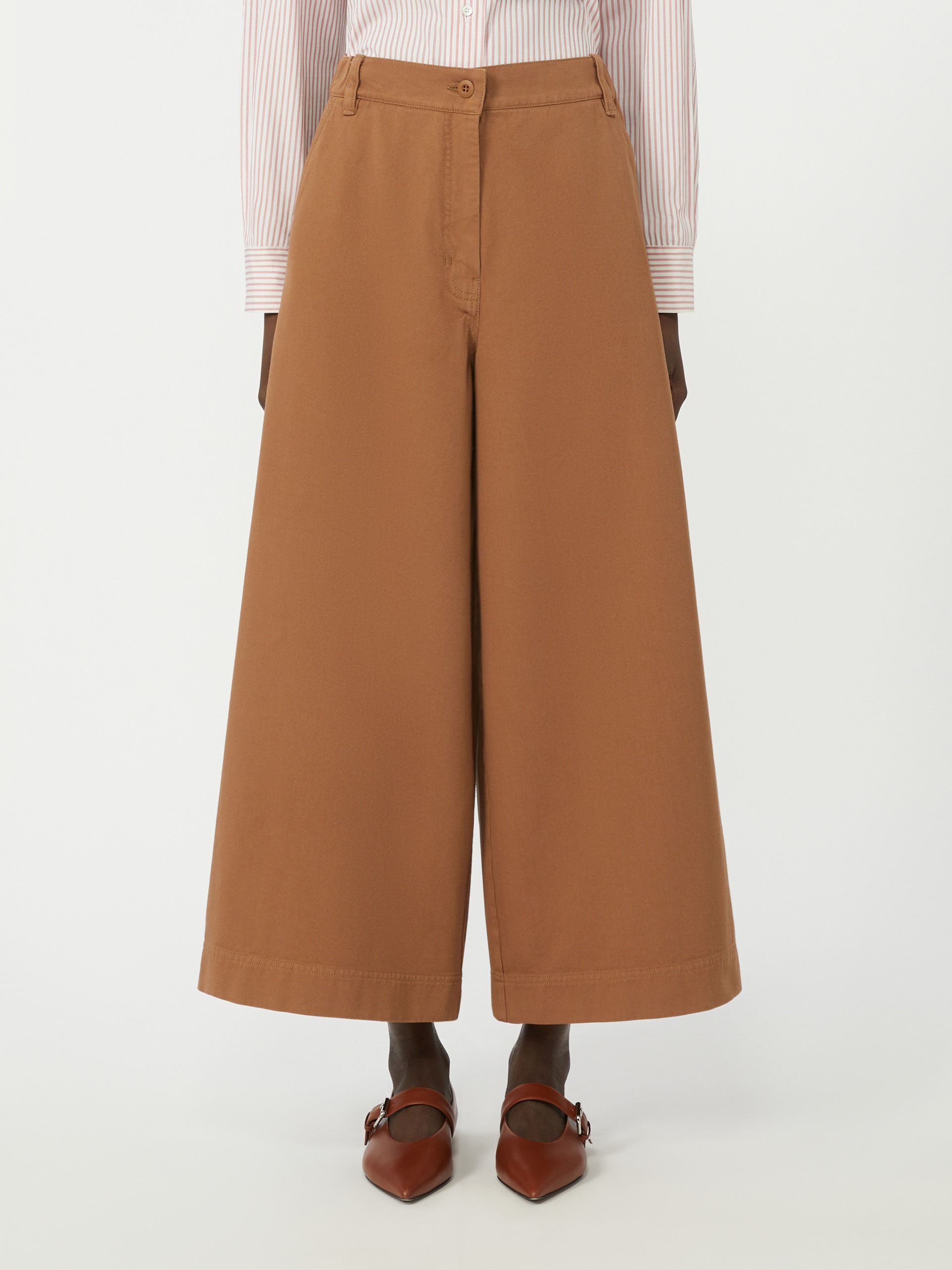 Cotton drill trousers - TOBACCO - Max Mara - 2