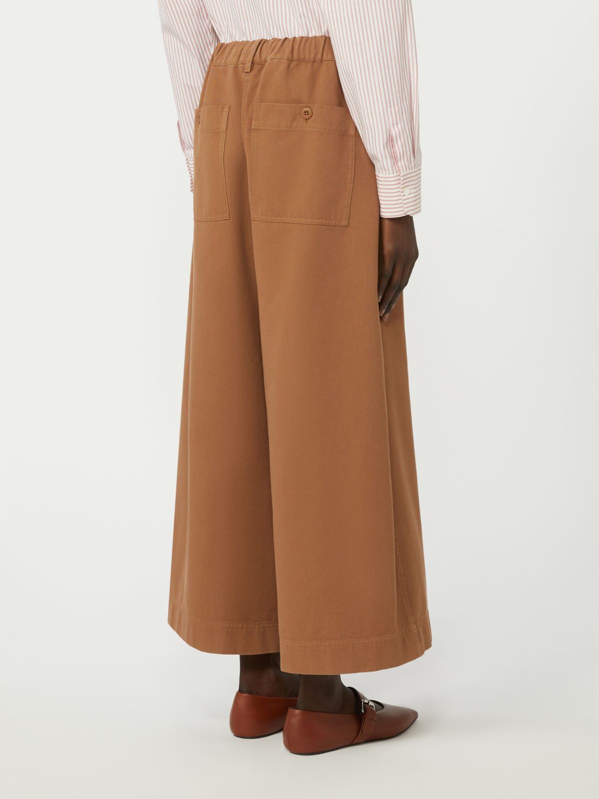 Cotton drill trousers - TOBACCO - Max Mara - 4