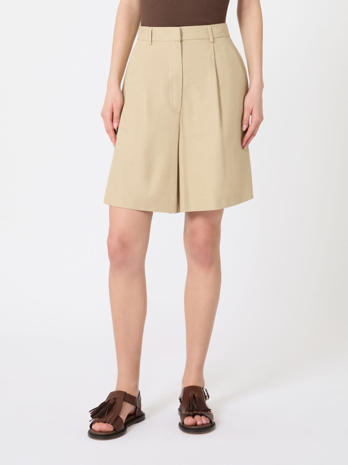 에쿠바 코튼 쇼츠 - SAND - 2