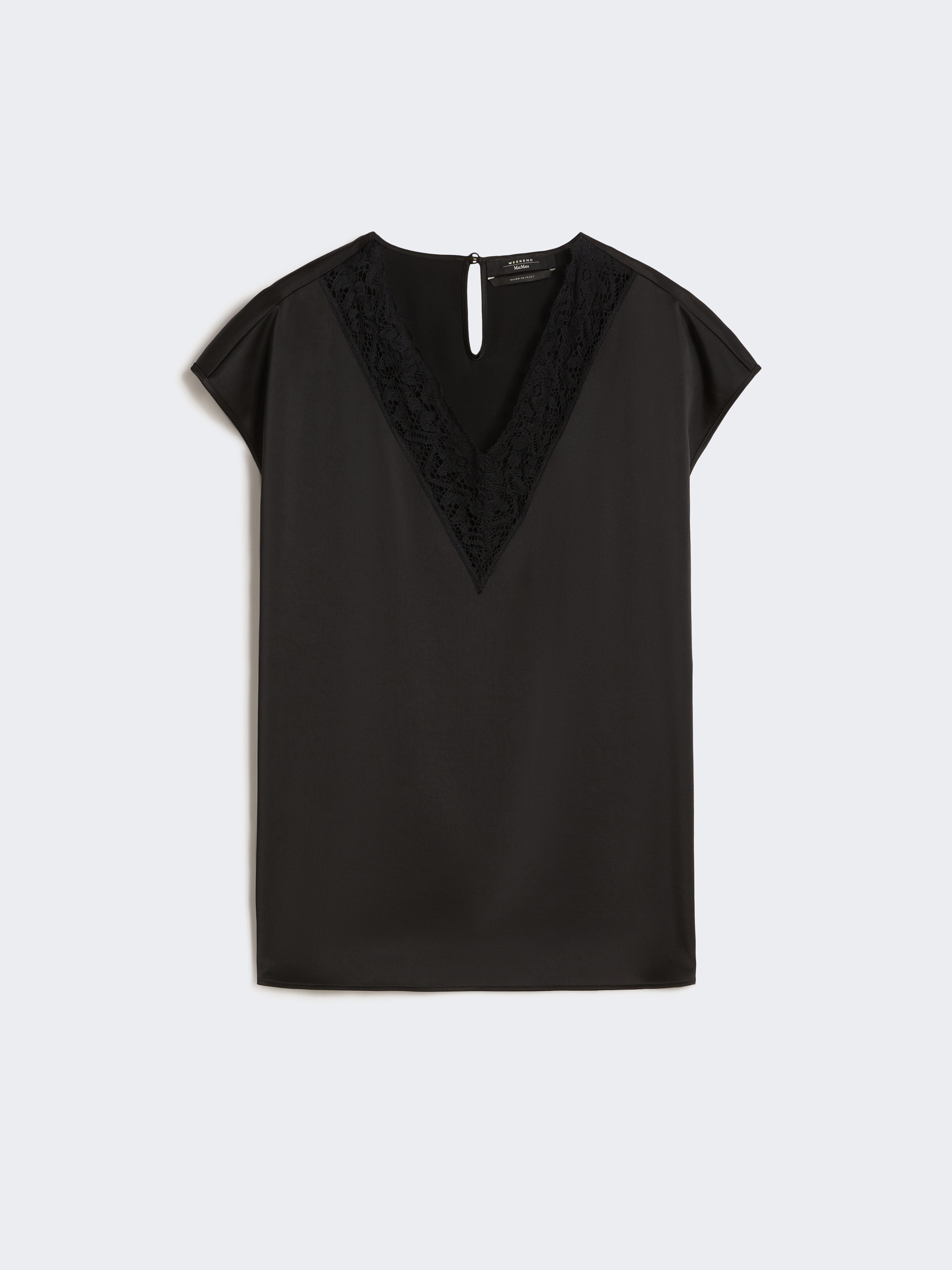 Feminine satin top - BLACK - Max Mara - 5