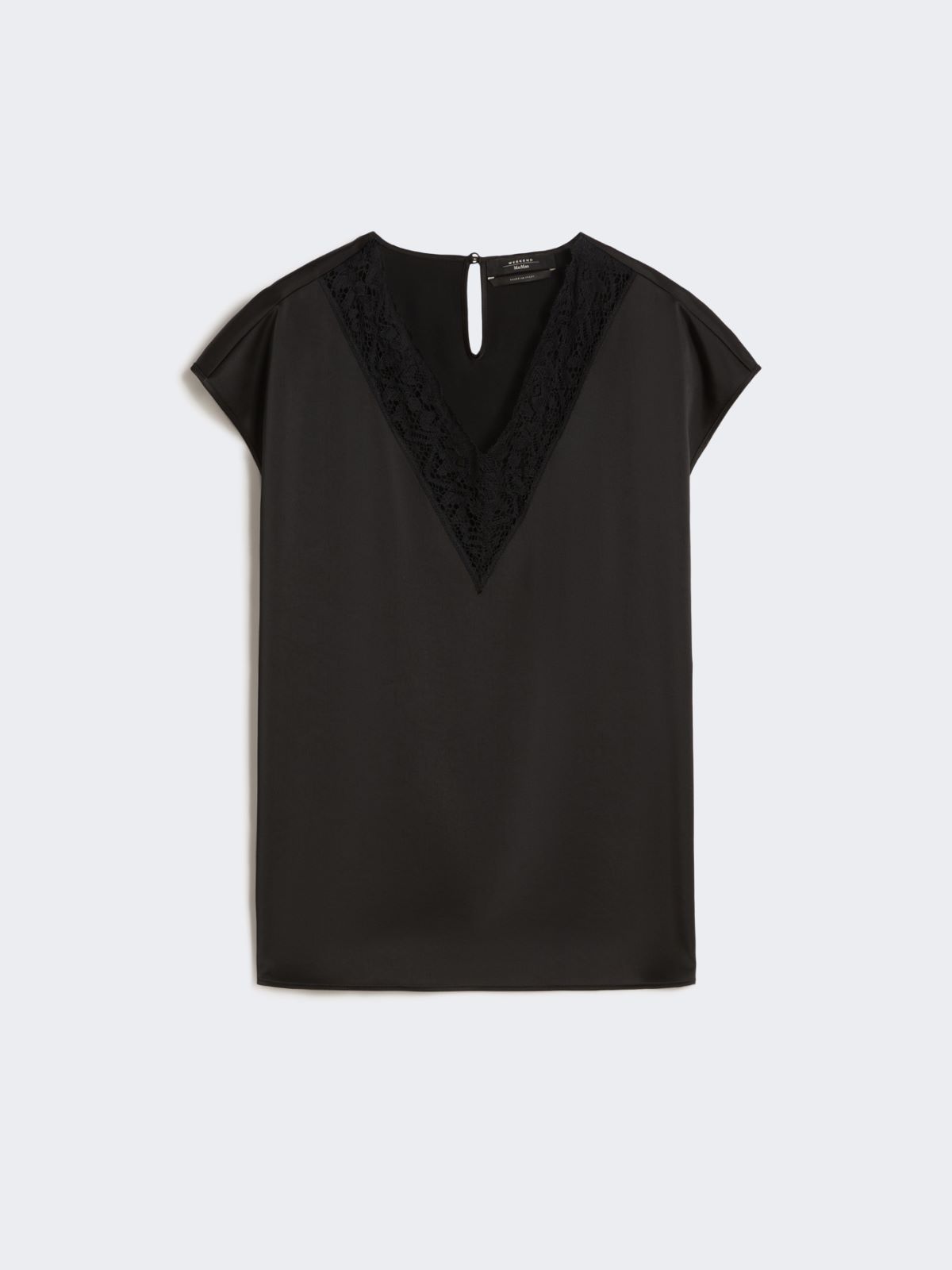 Feminine satin top - BLACK - Max Mara - 5