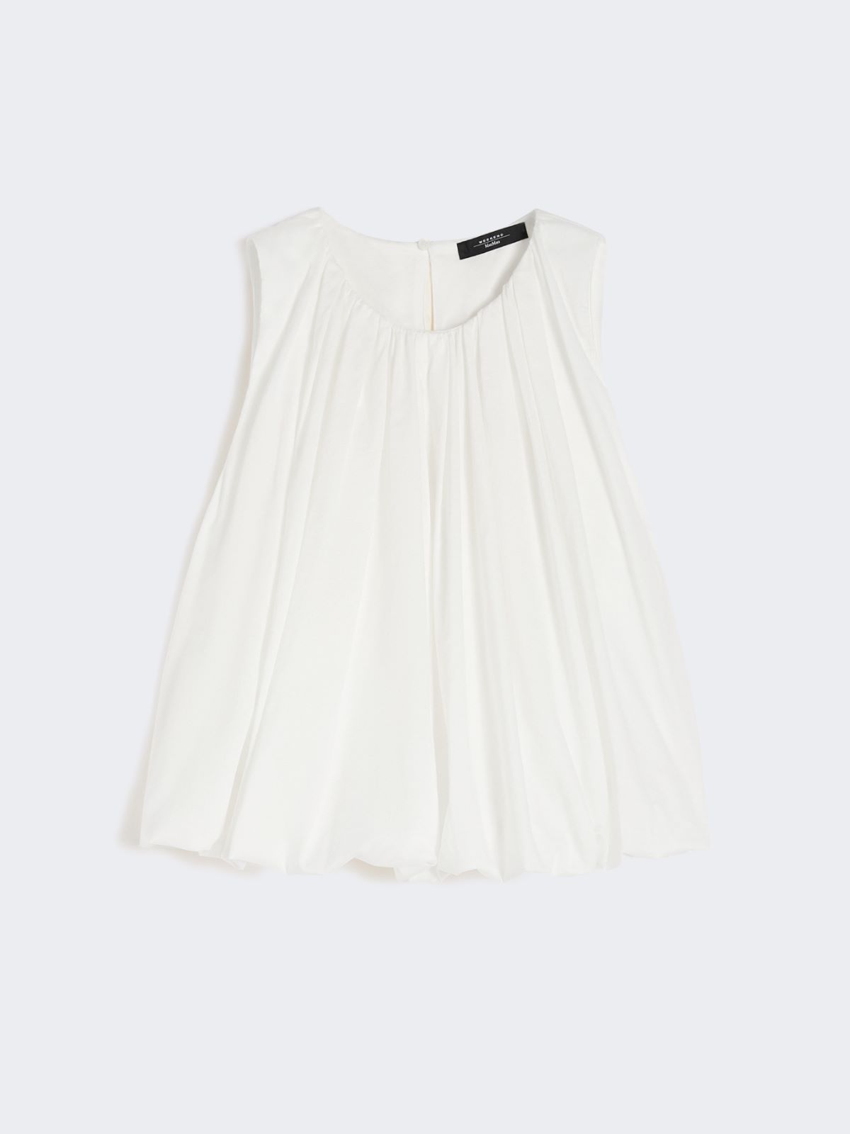 Cotton muslin top - WHITE - 5