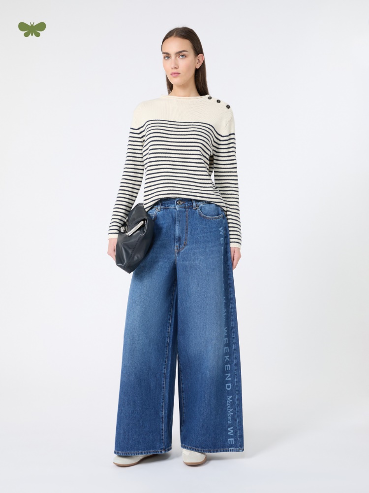 Authentic cotton denim jeans - NAVY - Max Mara