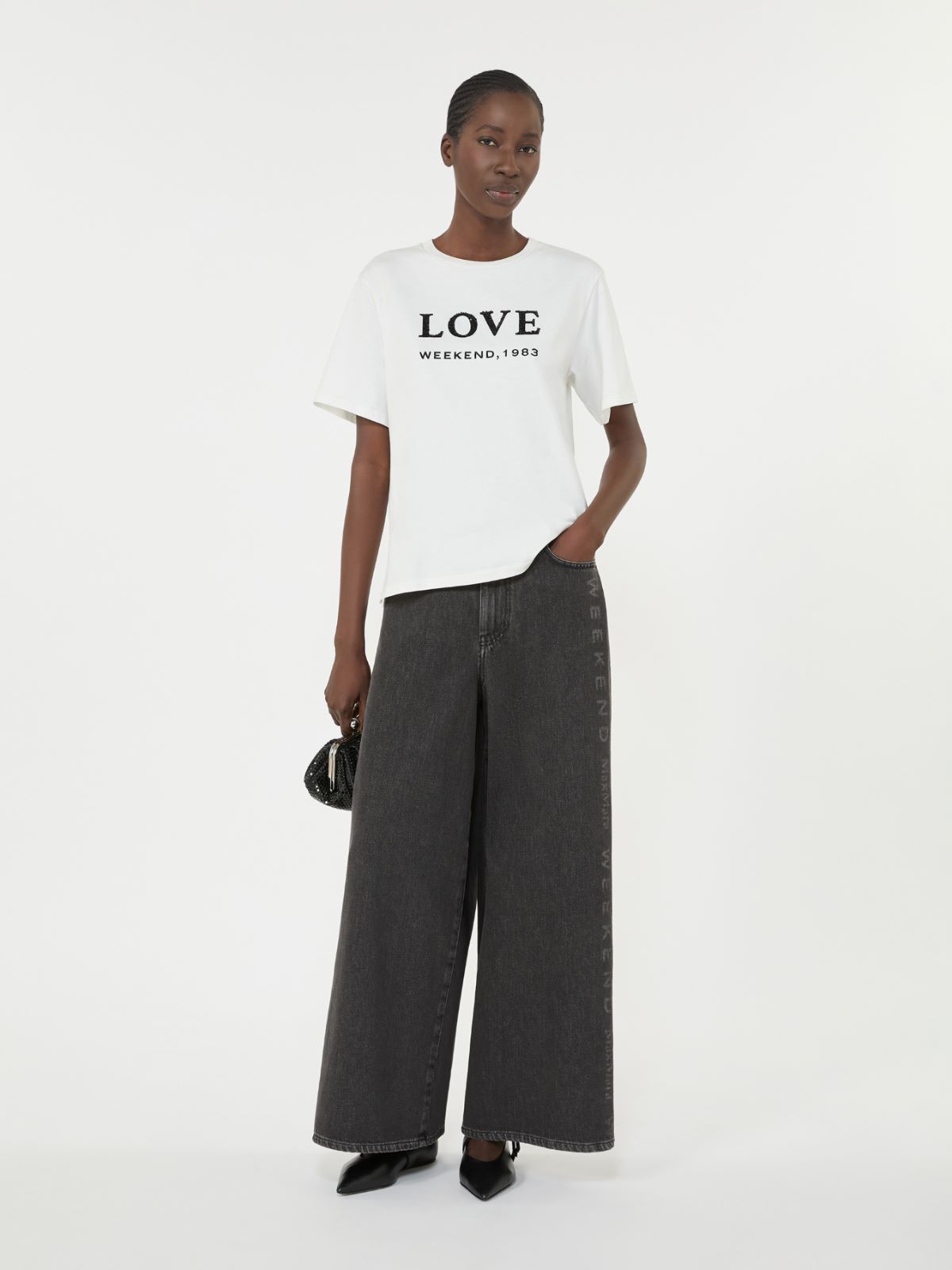 Authentic cotton denim jeans + BLACK - Max Mara
