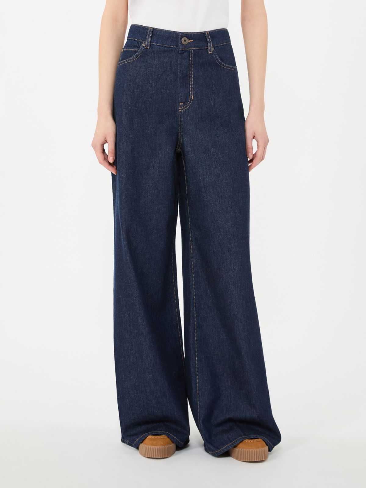 Jeans aus weichem Baumwoll-Denim - BLAU - Max Mara - 5