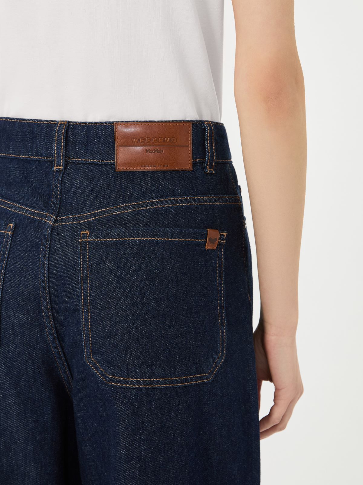 Jeans aus weichem Baumwoll-Denim - BLAU - Max Mara - 5