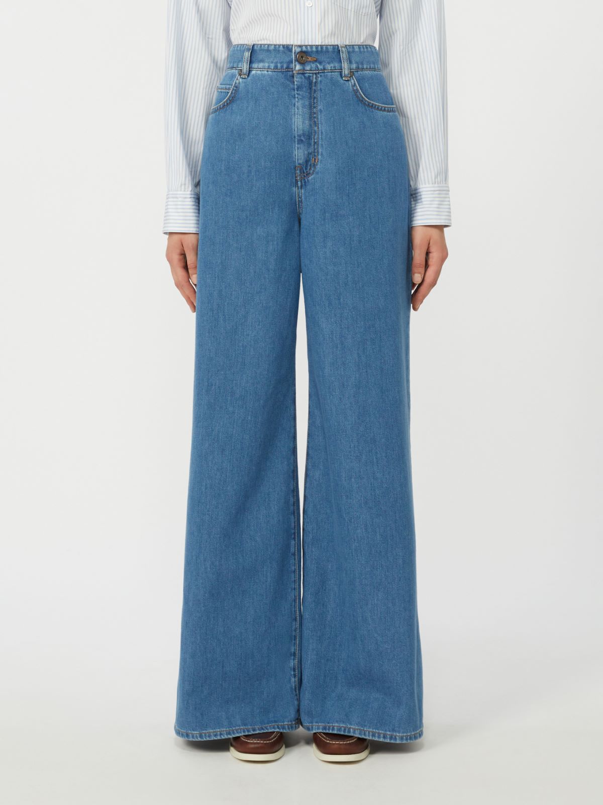 Soft cotton denim jeans - NAVY - Max Mara - 4