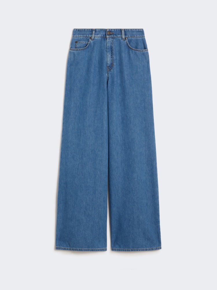 Soft cotton denim jeans - NAVY - Max Mara