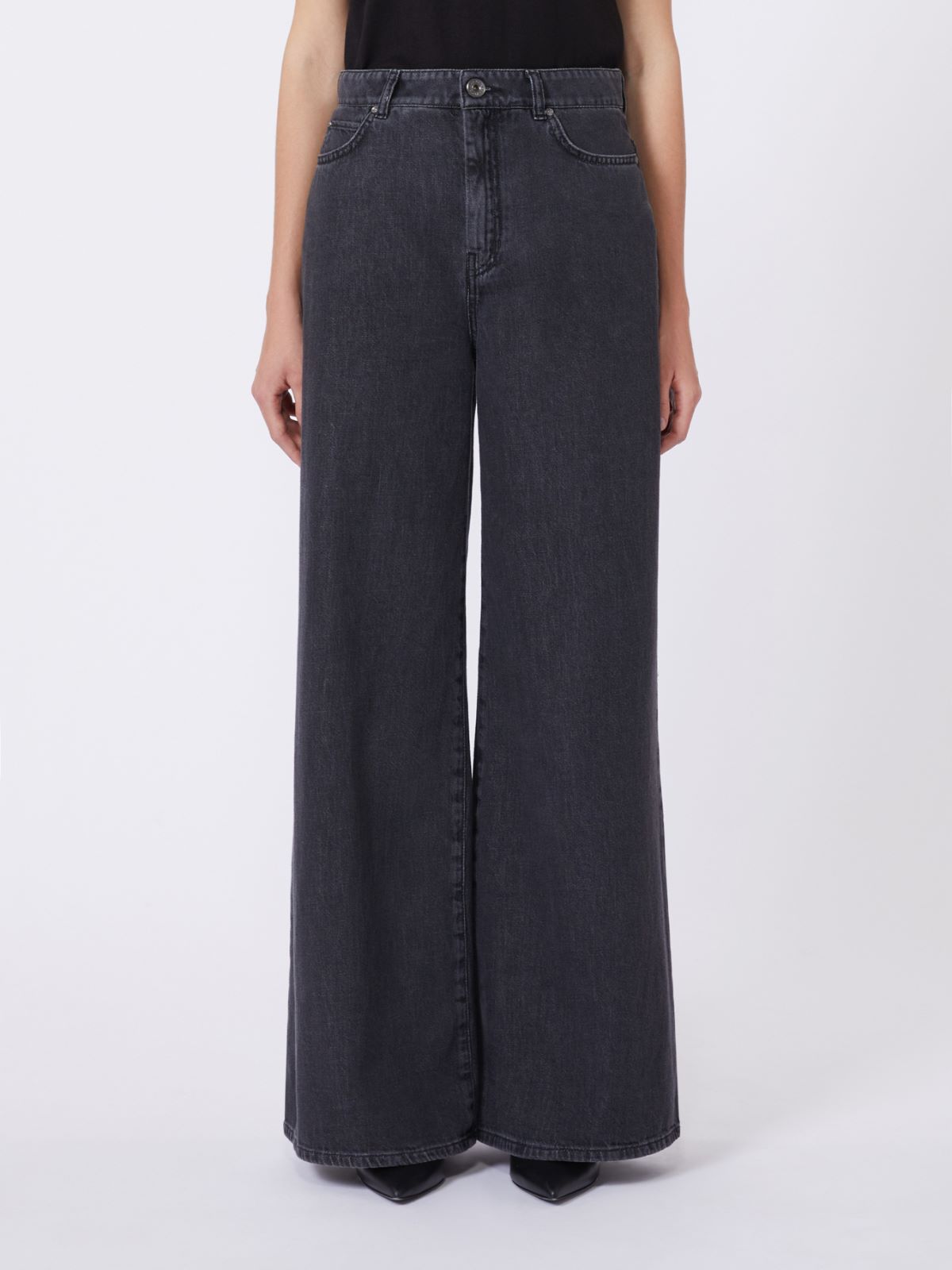 Soft cotton denim jeans - BLACK - Max Mara - 4