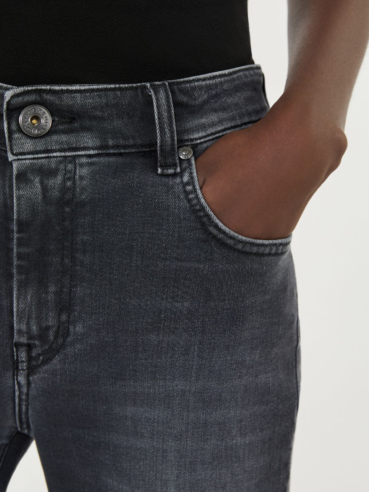 Super stretch denim skinny jeans - BLACK - Max Mara - 5