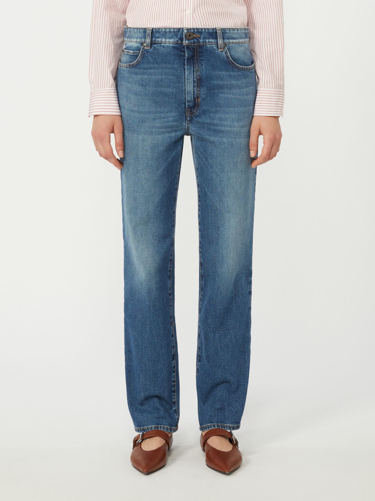 Straight-leg denim jeans - NAVY - Max Mara - 4