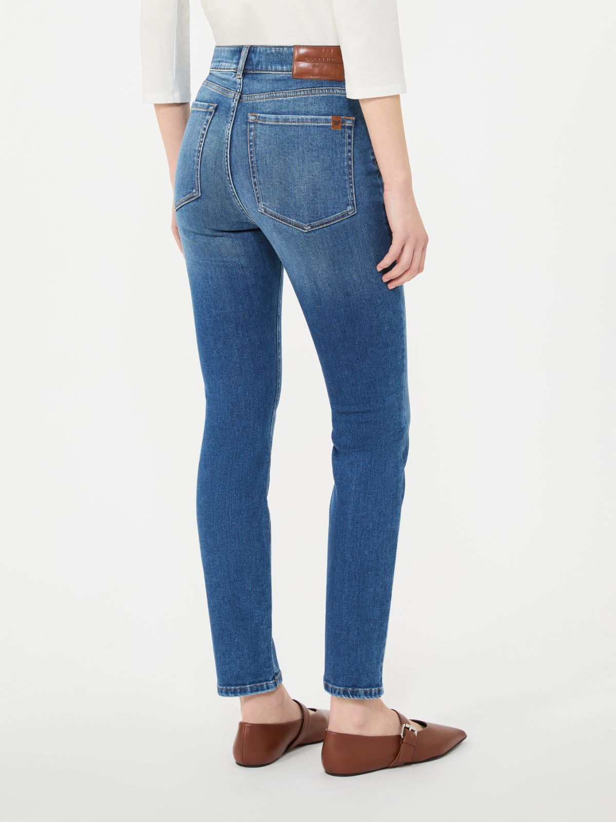 Stretch denim skinny jeans - NAVY - Max Mara - 5