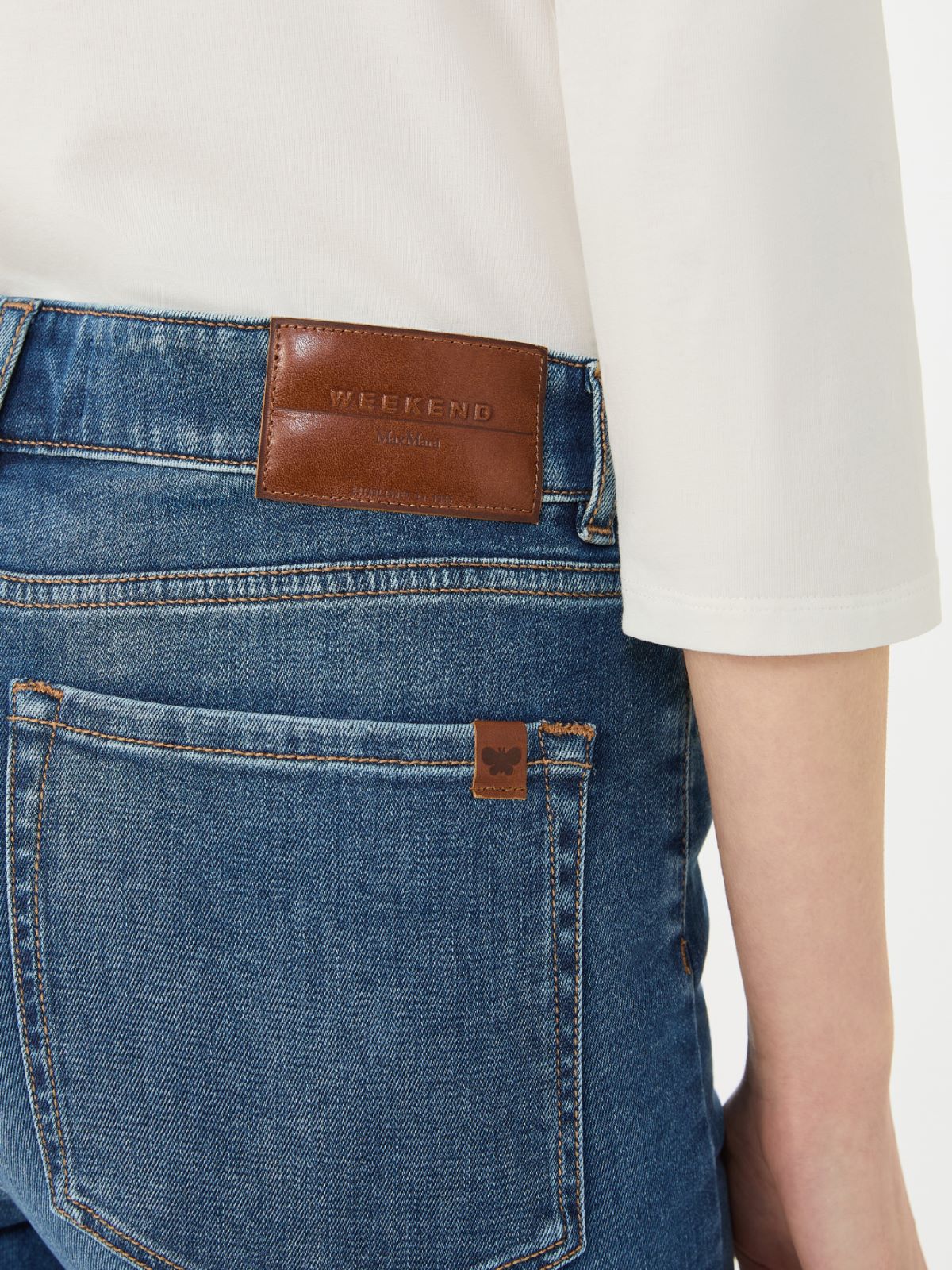 Stretch denim skinny jeans - NAVY - Max Mara - 5