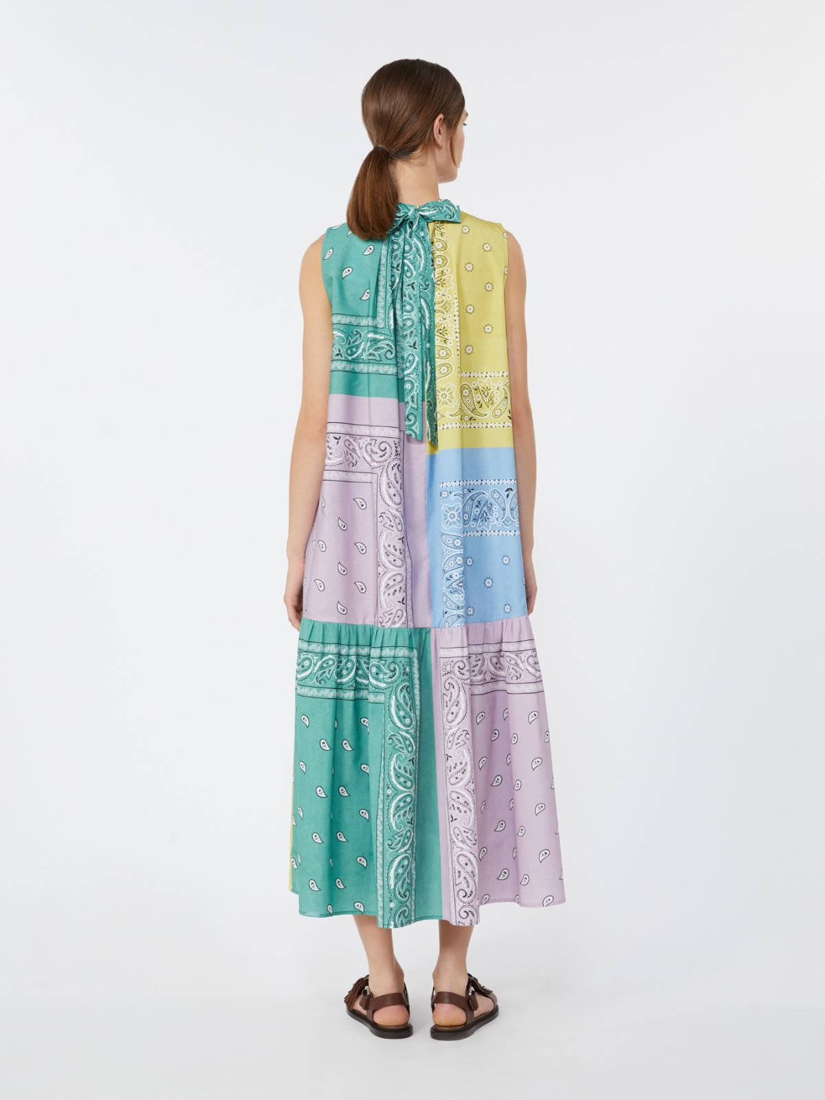 Printed cotton poplin dress - MULTICOLOUR - 3