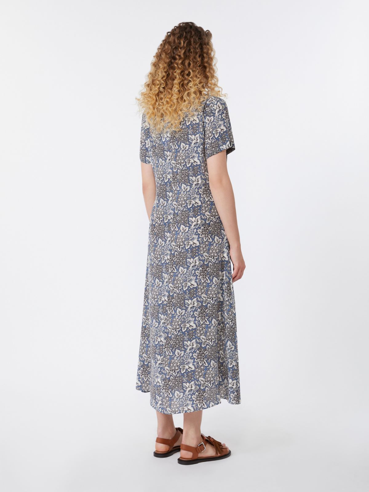 크레스포 실크 드레스 - LIGHT BLUE - 3