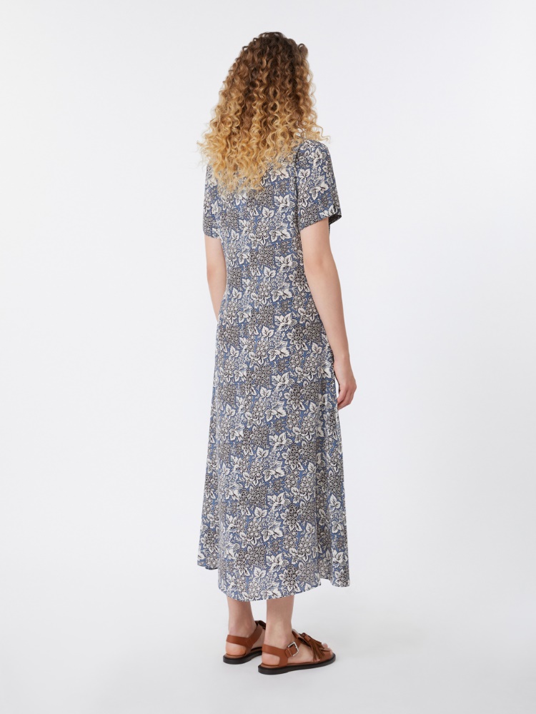 크레스포 실크 드레스 - LIGHT BLUE - 3